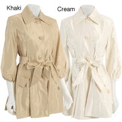 Dereon Women's Belted Trench Coat