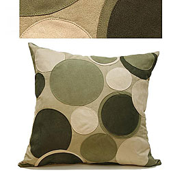 Suede Circled Pillow Cover