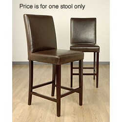 Andre Dark Brown Leather Bar Stool