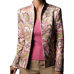 Austin Reed Women's Cotton Paisley Print Jacket