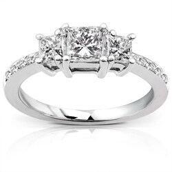 14k Gold 1ct TDW Princess Diamond Engagement Ring (H-I, I1-I2)