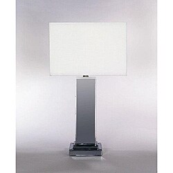 Smoked Mirror Table Lamp