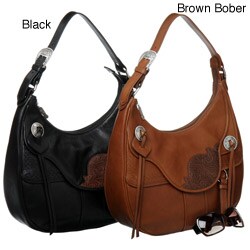 Ariat 'Western Icon' Leather Hobo Handbag