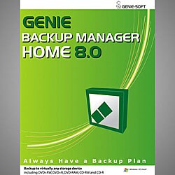 Genie Backup Manager Home v8.0 Software