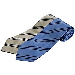 Brioni Men's Diagonal Stripe Silk Tie