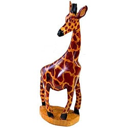 Muhugu Wood Hand-carved Giraffe (Kenya)