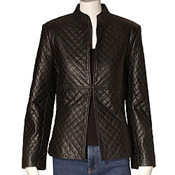 Austin Reed Women's Quilted Leather Jacket