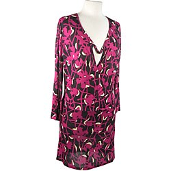 T-Bags Women's Purple Layered Dress.