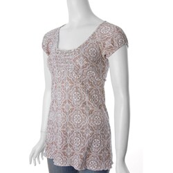 Self Esteem Junior's Smocked Tie-back Top