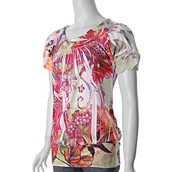 T.G. Fashion Women's Multicolor Sublimation Print Top