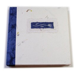 Blue Silk Handmade Paper Journal (India)