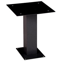 dVault Black Above-ground Mailbox Post