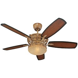 Kimberly Distressed Walnut Blade 54-inch Ceiling Fan