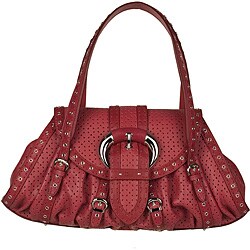 Dior 'Savane' Perforated Leather Satchel
