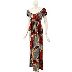 JFW Women's Artistic Peasant Maxi Dress