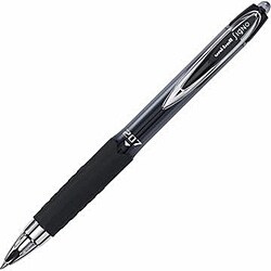 Uni Ball 207 Black Medium Retractable Gel Ink Pens (Pack of 12)