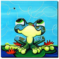 Sylvia Masek 'Frog's Lunch' Gallery-wrapped Canvas Art