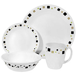 Corelle Livingware Geometric 16-piece Dinnerware Set