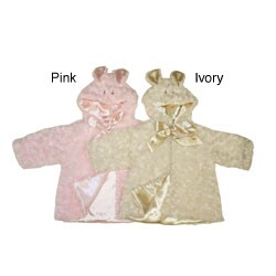 Baby Girl's 'Bunny' Faux Fur Jacket 