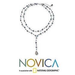 Pearl 'Love Blues' Necklace (3-5 mm) (Thailand)