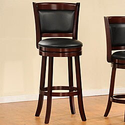 Verona Cherry Padded-back Swivel 29 inches Pub Chair