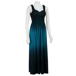 OC by Oleg Cassini Women's Smocked Maxi Dress