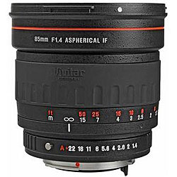Vivitar 85-mm f/1.4 Aspherical Lens for Sony SLR Cameras