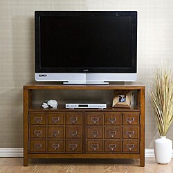 Apothecary-style Double-door Media Stand