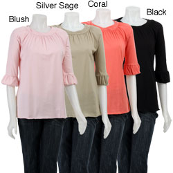 AtoZ Women's Rolled Neck Top
