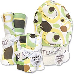 Trend Lab Blooming Baby 'Giggles' 10-piece Bath Accessories Set