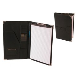 Executive Black Leather Look Legal-size Writing Case