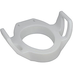 Mabis White Elongated Toilet Seat Riser