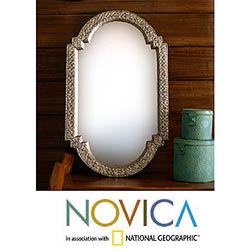 Mango Wood 'Palace Window' Mirror (India)