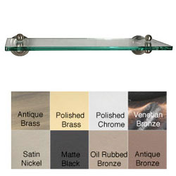 Dottingham 22-inch Glass Shelf