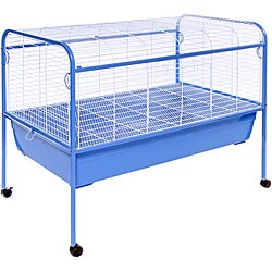 Prevue Pet Products Small Animal Cage with Stand 620 Powder Blue & White