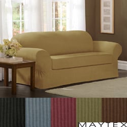 Maytex Collin 2-piece Loveseat Slipcover