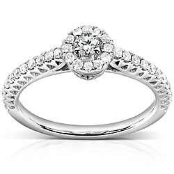 14k White Gold 1/4ct TDW Round Diamond Ring (H-I, I1-I2)
