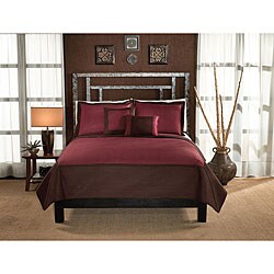 Barclay Hotel Chocolate and Brick Quilt Set