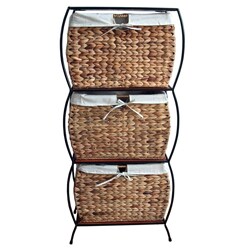 Seagrass 3-drawer File Cabinet