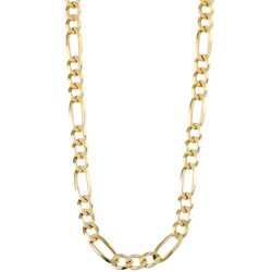 Sterling Essentials 14K Gold over Silver 24-inch Figaro Chain (6 mm)