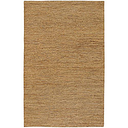 Hand-woven Light Gold Natural Hemp Rug (2' x 3')