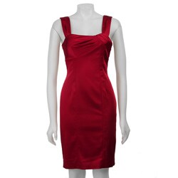 Calvin Klein Women's Stretch Satin Sheath Dress