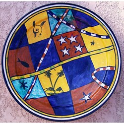 Ceramic X-large African Plate (Morocco)
