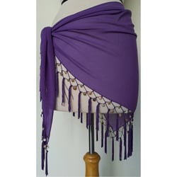 Women's Sheer Purple Sarong (Indonesia)