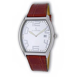 Le Chateau Men's Red Leather Band Watch