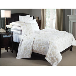 Briar Grove Embroidered Taupe 3-piece Quilt Set