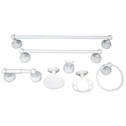Moen Madison Classic White Complete 7-piece Bath Accessory Kit