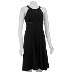 Jones New York Women's Black Stretch Crepe Dress