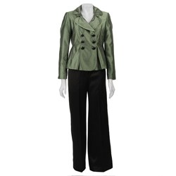 Larry Levine Women's Double-breasted Pant Suit