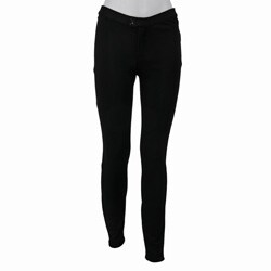 QI Women's Black Ponte Pants